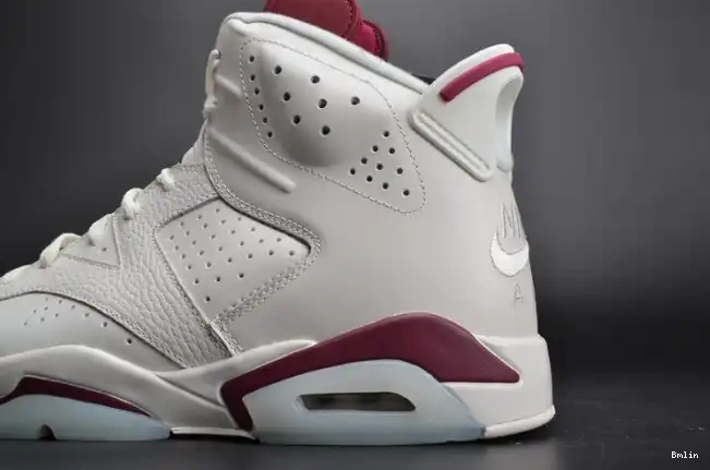 Bmlin Shoes Jordan 384664-116 Maroon white 6 Retro Air 0501